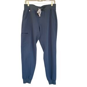 Figs Womens Zamora Scrub Pant Jogger Medium Blue Medical Nursing ER PO#3023